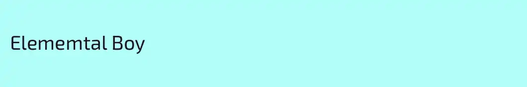 Elememtal Boy